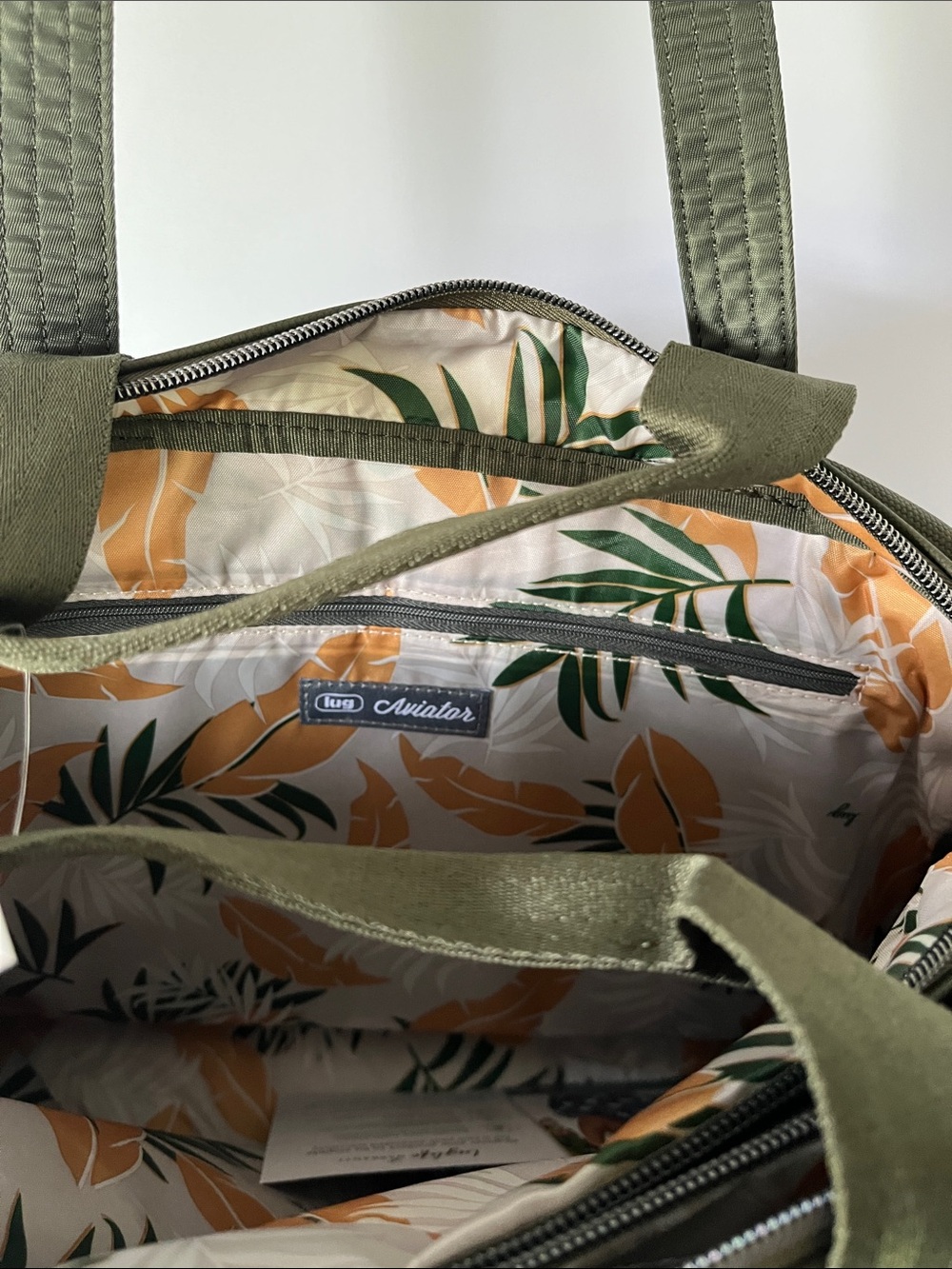 LUG - Aviator Carry-All Tote Bag in Olive - Picture 9 of 11
